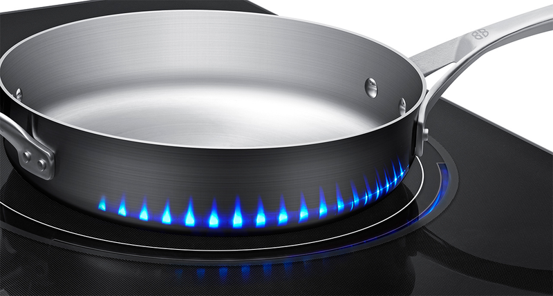 Illustration for article titled Fake LED Flames Indicate How Hot Samsung's New Induction Stove Gets